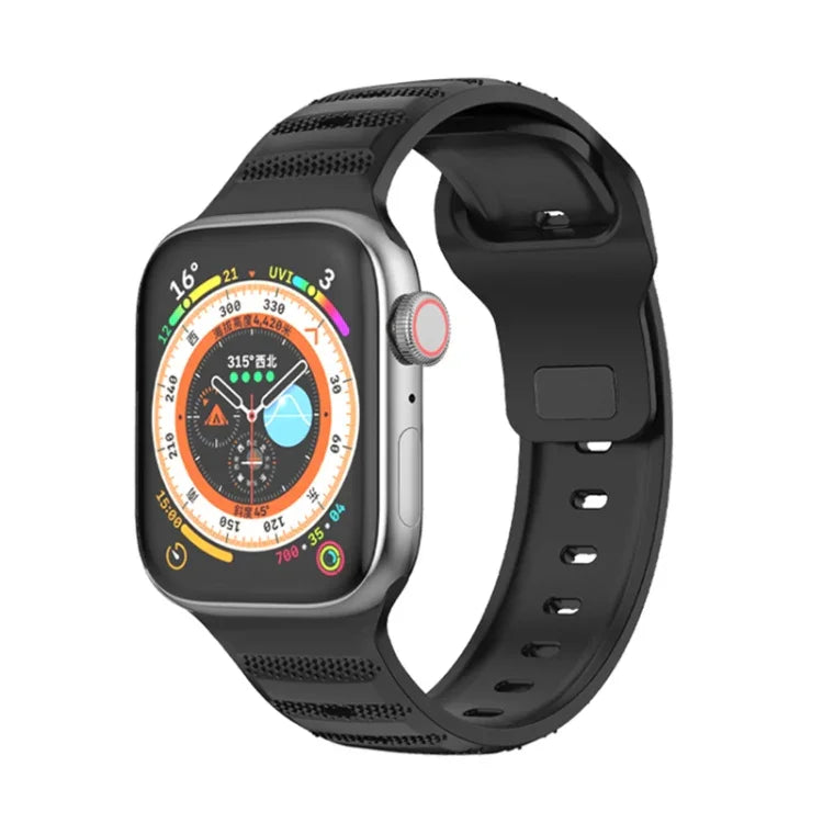 Pulseira de Relógio em Fluororubber com Textura de Pontos, Para Apple Watch 42mm, Para Apple Watch 38mm