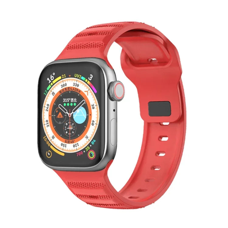 Pulseira de Relógio em Fluororubber com Textura de Pontos, Para Apple Watch 42mm, Para Apple Watch 38mm