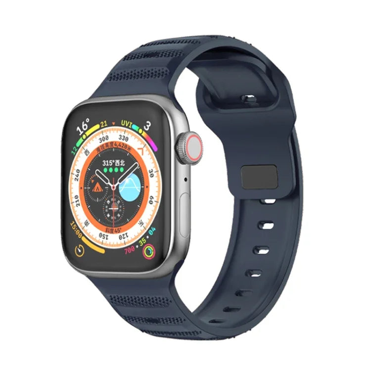 Pulseira de Relógio em Fluororubber com Textura de Pontos, Para Apple Watch 42mm, Para Apple Watch 38mm