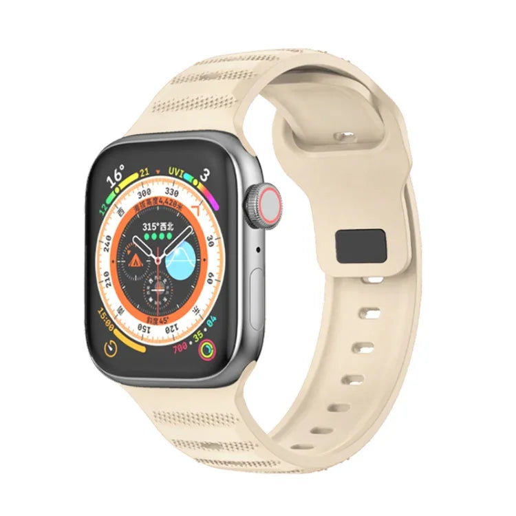 Pulseira de Relógio em Fluororubber com Textura de Pontos, Para Apple Watch 42mm, Para Apple Watch 38mm