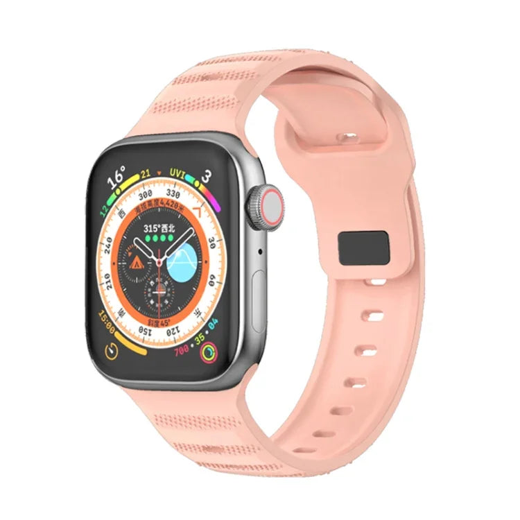 Pulseira de Relógio em Fluororubber com Textura de Pontos, Para Apple Watch 42mm, Para Apple Watch 38mm