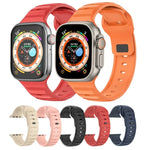 Pulseira de Relógio em Fluororubber com Textura de Pontos, Para Apple Watch 42mm, Para Apple Watch 38mm
