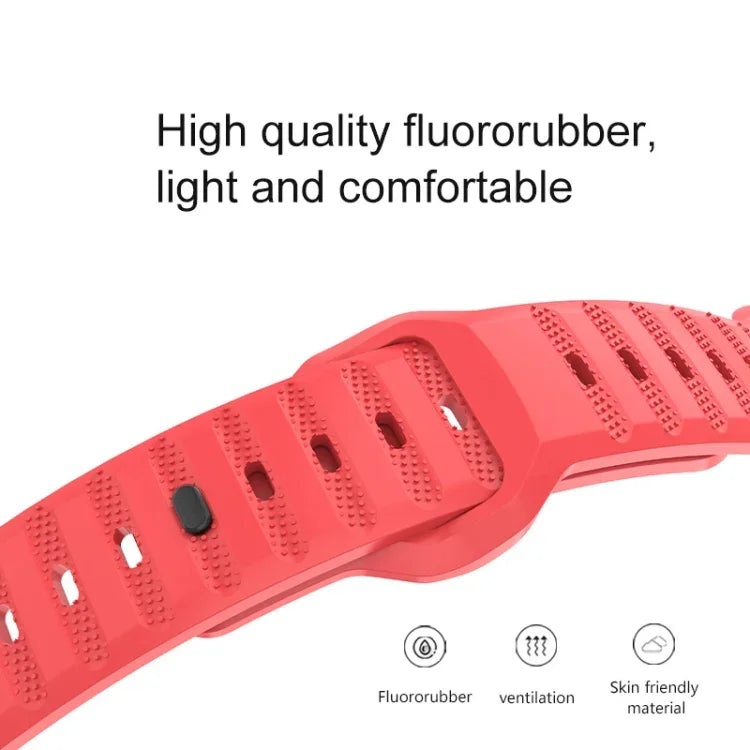 Pulseira de Relógio em Fluororubber com Textura de Pontos, Para Apple Watch 42mm, Para Apple Watch 38mm