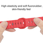 Pulseira de Relógio em Fluororubber com Textura de Pontos, Para Apple Watch 42mm, Para Apple Watch 38mm