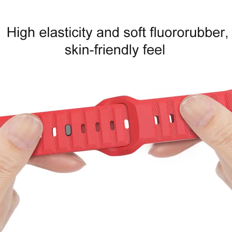 Pulseira de Relógio em Fluororubber com Textura de Pontos, Para Apple Watch 42mm, Para Apple Watch 38mm