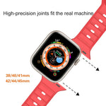 Pulseira de Relógio em Fluororubber com Textura de Pontos, Para Apple Watch 42mm, Para Apple Watch 38mm
