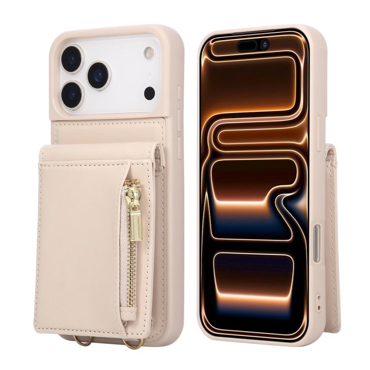 Capa de telemóvel em pele com carteira de fecho e cordão transversal, para iPhone 17 Pro Max, para iPhone 17 Pro, para iPhone 17, para iPhone Air, para iPhone 16 Pro Max, para iPhone 16 Pro, para iPhone 16 Plus, para iPhone 16, para iPhone 15 Pro Max