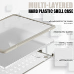 Capa Protetora Translúcida para Portátil, Para MacBook Air 13.6 polegadas A2681 2022 / M3 2024 A3113 / M4 2025 A3240