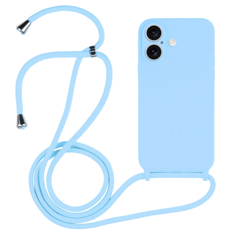 Capa em silicone líquido com cordão transversal, para iPhone 16 Pro Max, para iPhone 16 Pro, para iPhone 16 Plus