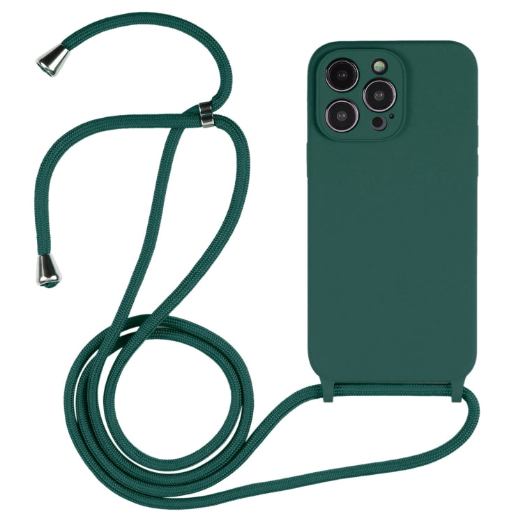 Capa em silicone líquido com cordão transversal, para iPhone 16 Pro Max, para iPhone 16 Pro, para iPhone 16 Plus
