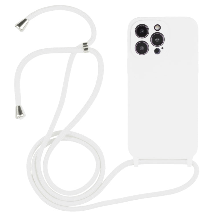 Capa em silicone líquido com cordão transversal, para iPhone 16 Pro Max, para iPhone 16 Pro, para iPhone 16 Plus