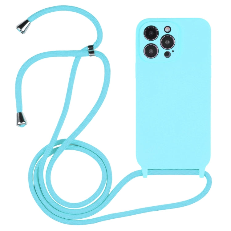 Capa em silicone líquido com cordão transversal, para iPhone 16 Pro Max, para iPhone 16 Pro, para iPhone 16 Plus