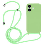 Capa em silicone líquido com cordão transversal, para iPhone 17 Pro Max, para iPhone 17 Pro, para iPhone 17, para iPhone Air