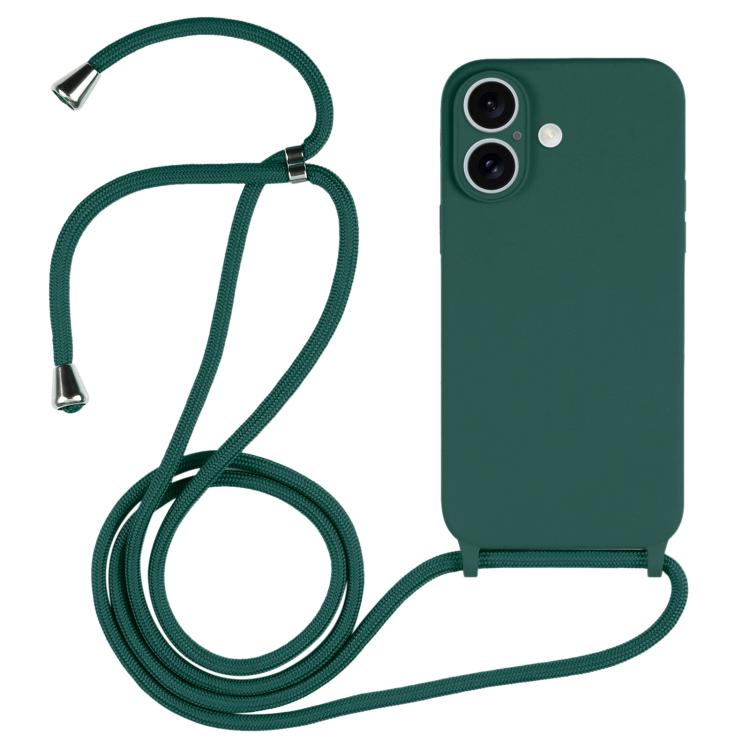 Capa em silicone líquido com cordão transversal, para iPhone 17 Pro Max, para iPhone 17 Pro, para iPhone 17, para iPhone Air