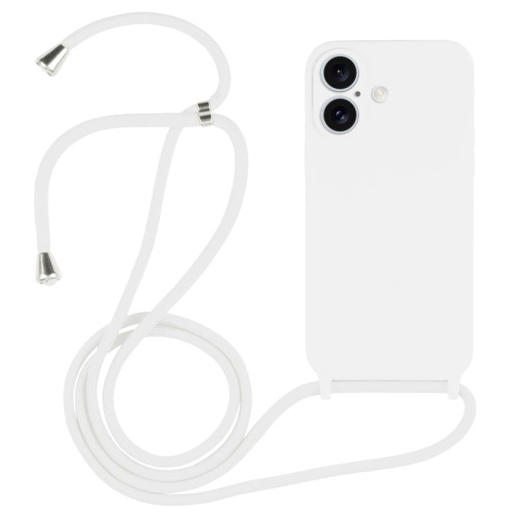 Capa em silicone líquido com cordão transversal, para iPhone 17 Pro Max, para iPhone 17 Pro, para iPhone 17, para iPhone Air