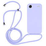 Capa em silicone líquido com cordão transversal, para iPhone 17 Pro Max, para iPhone 17 Pro, para iPhone 17, para iPhone Air