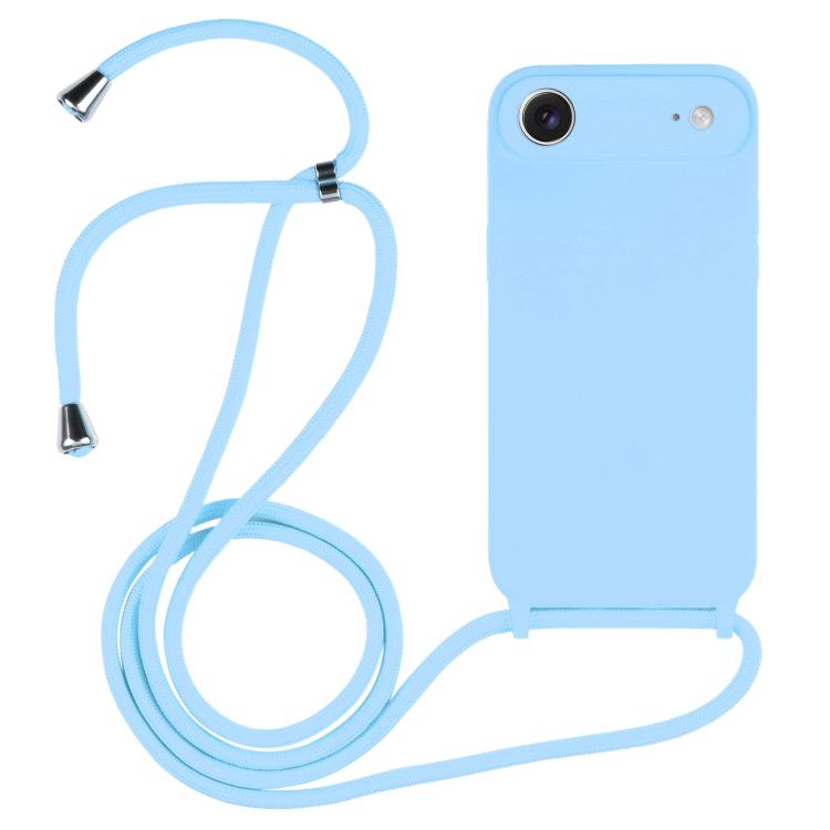 Capa em silicone líquido com cordão transversal, para iPhone 17 Pro Max, para iPhone 17 Pro, para iPhone 17, para iPhone Air