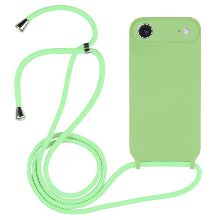 Capa em silicone líquido com cordão transversal, para iPhone 17 Pro Max, para iPhone 17 Pro, para iPhone 17, para iPhone Air