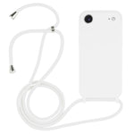 Capa em silicone líquido com cordão transversal, para iPhone 17 Pro Max, para iPhone 17 Pro, para iPhone 17, para iPhone Air