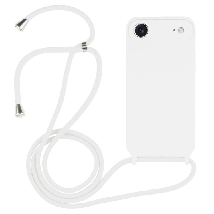 Capa em silicone líquido com cordão transversal, para iPhone 17 Pro Max, para iPhone 17 Pro, para iPhone 17, para iPhone Air