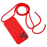 Capa em silicone líquido com cordão transversal, para iPhone 17 Pro Max, para iPhone 17 Pro, para iPhone 17, para iPhone Air