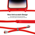 Capa em silicone líquido com cordão transversal, para iPhone 17 Pro Max, para iPhone 17 Pro, para iPhone 17, para iPhone Air