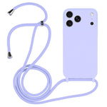 Capa em silicone líquido com cordão transversal, para iPhone 17 Pro Max, para iPhone 17 Pro, para iPhone 17, para iPhone Air