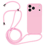 Capa em silicone líquido com cordão transversal, para iPhone 17 Pro Max, para iPhone 17 Pro, para iPhone 17, para iPhone Air