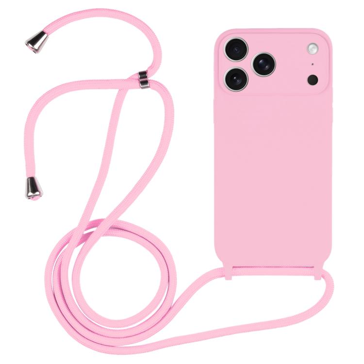 Capa em silicone líquido com cordão transversal, para iPhone 17 Pro Max, para iPhone 17 Pro, para iPhone 17, para iPhone Air