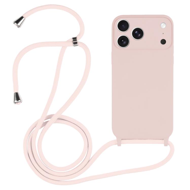 Capa em silicone líquido com cordão transversal, para iPhone 17 Pro Max, para iPhone 17 Pro, para iPhone 17, para iPhone Air