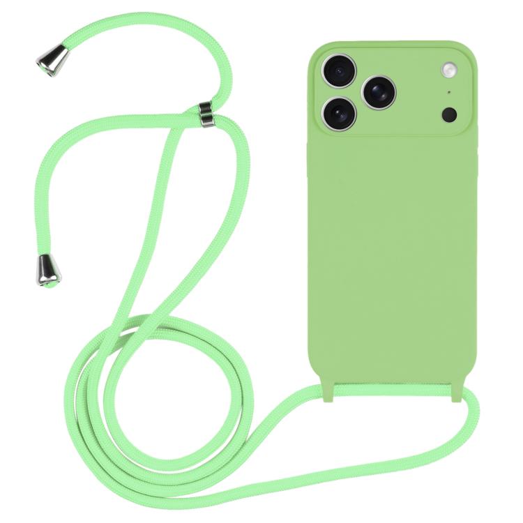 Capa em silicone líquido com cordão transversal, para iPhone 17 Pro Max, para iPhone 17 Pro, para iPhone 17, para iPhone Air