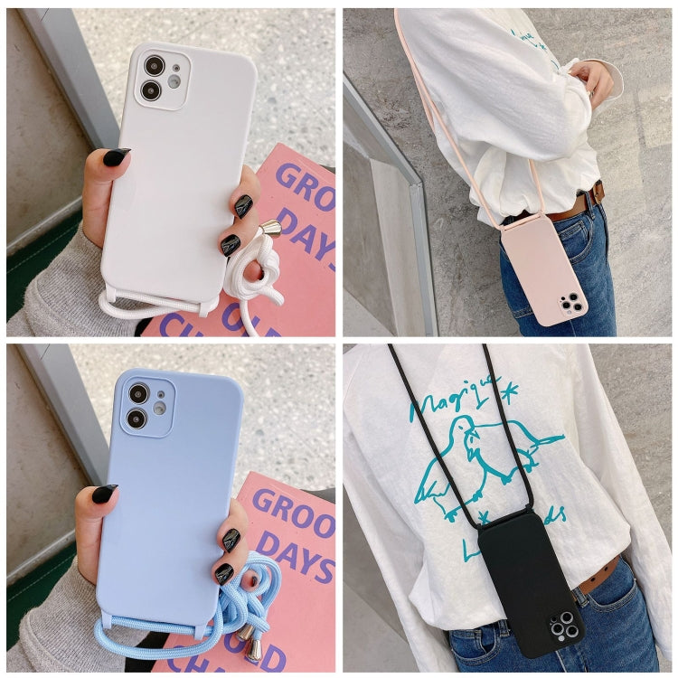 Capa em silicone líquido com cordão transversal, para iPhone 17 Pro Max, para iPhone 17 Pro, para iPhone 17, para iPhone Air