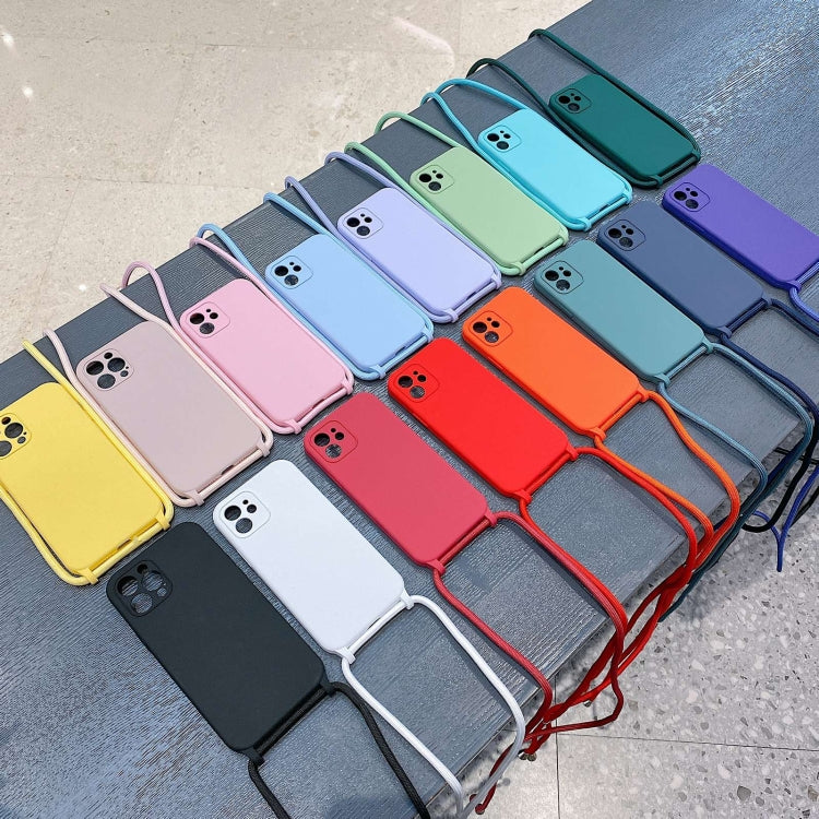 Capa em silicone líquido com cordão transversal, para iPhone 16 Pro Max, para iPhone 16 Pro, para iPhone 16 Plus