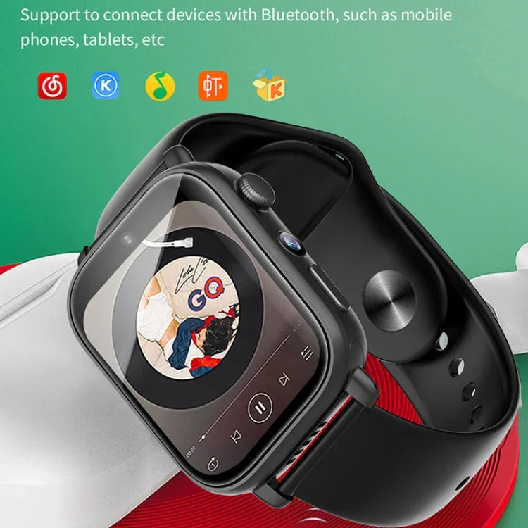 Relógio Inteligente UNIWA X1S 1,9 polegadas, IP67 à Prova de Água, 4G Android 8.1 com Duas Câmaras, Suporta Medição de Temperatura, 1G+8G, 2G+16G