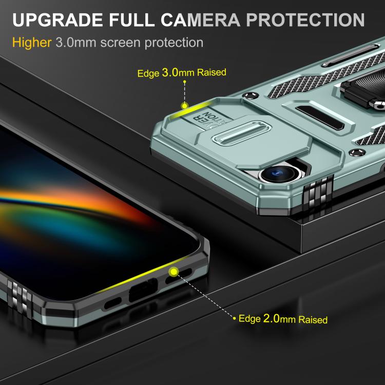 Capa de telemóvel com proteção para câmara em PC + TPU, para iPhone 17e / 16e, para iPhone 17 Pro Max, para iPhone 17 Pro, para iPhone 17, para iPhone Air, para iPhone 16 Pro Max