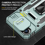 Capa de telemóvel com proteção para câmara em PC + TPU, para iPhone 17e / 16e, para iPhone 17 Pro Max, para iPhone 17 Pro, para iPhone 17, para iPhone Air, para iPhone 16 Pro Max