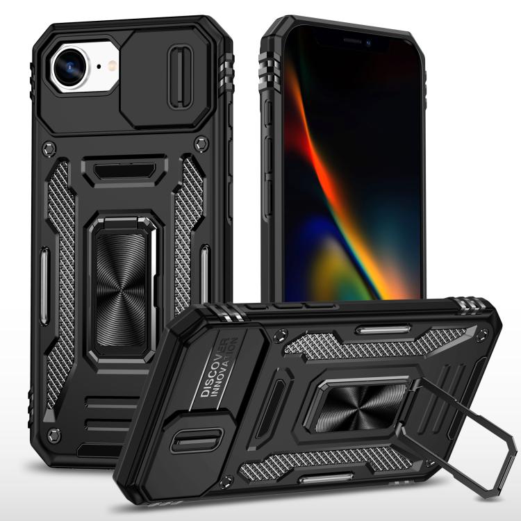 Capa de telemóvel com proteção para câmara em PC + TPU, para iPhone 17e / 16e, para iPhone 17 Pro Max, para iPhone 17 Pro, para iPhone 17, para iPhone Air, para iPhone 16 Pro Max