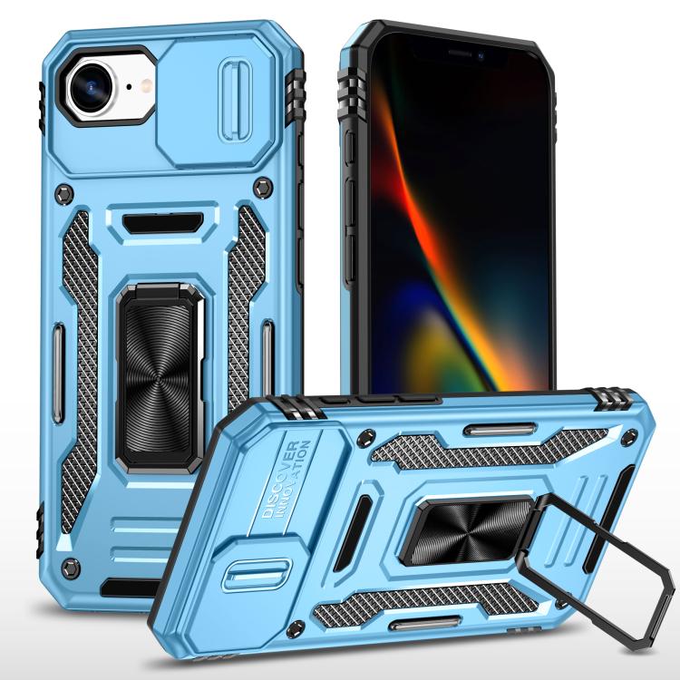 Capa de telemóvel com proteção para câmara em PC + TPU, para iPhone 17e / 16e, para iPhone 17 Pro Max, para iPhone 17 Pro, para iPhone 17, para iPhone Air, para iPhone 16 Pro Max
