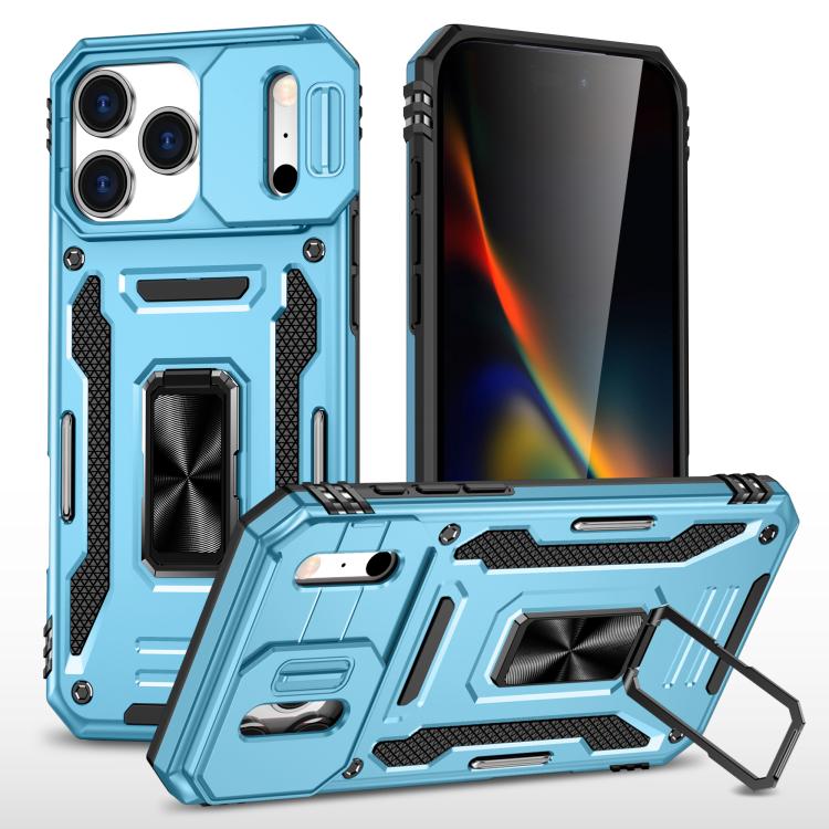 Capa de telemóvel com proteção para câmara em PC + TPU, para iPhone 17e / 16e, para iPhone 17 Pro Max, para iPhone 17 Pro, para iPhone 17, para iPhone Air, para iPhone 16 Pro Max