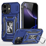 Capa de telemóvel com proteção para câmara em PC + TPU, para iPhone 17e / 16e, para iPhone 17 Pro Max, para iPhone 17 Pro, para iPhone 17, para iPhone Air, para iPhone 16 Pro Max
