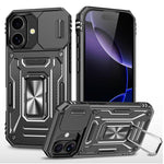 Capa de telemóvel com proteção para câmara em PC + TPU, para iPhone 17e / 16e, para iPhone 17 Pro Max, para iPhone 17 Pro, para iPhone 17, para iPhone Air, para iPhone 16 Pro Max