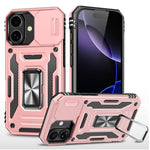 Capa de telemóvel com proteção para câmara em PC + TPU, para iPhone 17e / 16e, para iPhone 17 Pro Max, para iPhone 17 Pro, para iPhone 17, para iPhone Air, para iPhone 16 Pro Max