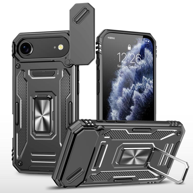 Capa de telemóvel com proteção para câmara em PC + TPU, para iPhone 17e / 16e, para iPhone 17 Pro Max, para iPhone 17 Pro, para iPhone 17, para iPhone Air, para iPhone 16 Pro Max