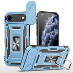 Capa de telemóvel com proteção para câmara em PC + TPU, para iPhone 17e / 16e, para iPhone 17 Pro Max, para iPhone 17 Pro, para iPhone 17, para iPhone Air, para iPhone 16 Pro Max