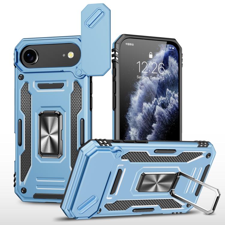 Capa de telemóvel com proteção para câmara em PC + TPU, para iPhone 17e / 16e, para iPhone 17 Pro Max, para iPhone 17 Pro, para iPhone 17, para iPhone Air, para iPhone 16 Pro Max