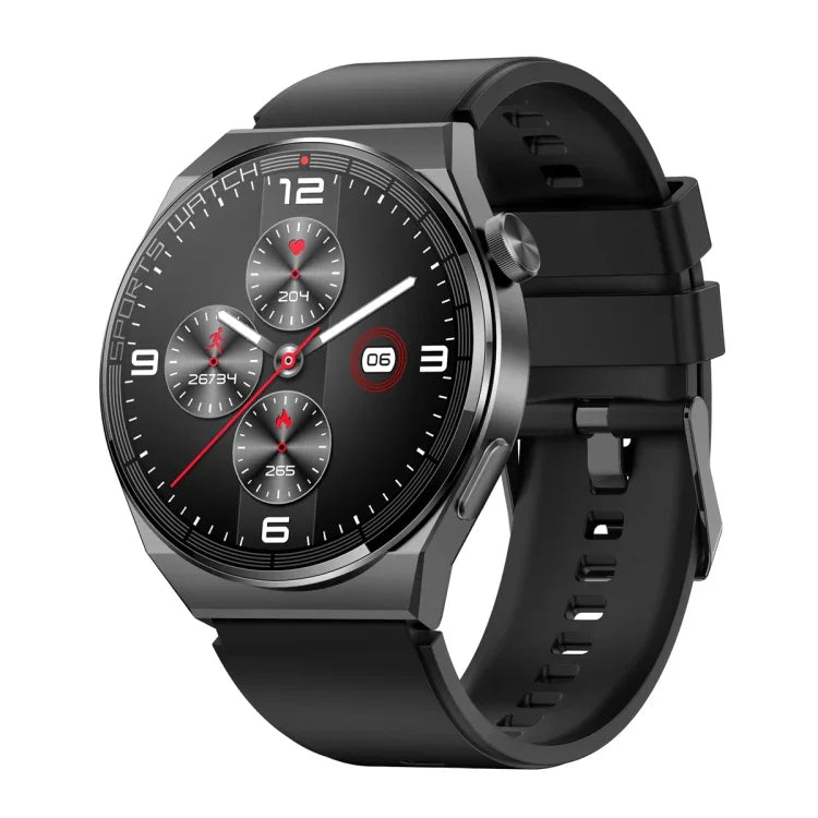 Relógio Inteligente KT62 com Ecrã Redondo TFT de 1,36 polegadas, Suporta Chamada Bluetooth / Monitorização de Oxigénio no Sangue, Correia em Silicone, Correia em Pele, Correia em Aço