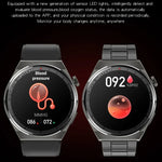 Relógio Inteligente KT62 com Ecrã Redondo TFT de 1,36 polegadas, Suporta Chamada Bluetooth / Monitorização de Oxigénio no Sangue, Correia em Silicone, Correia em Pele, Correia em Aço