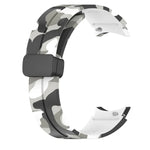 Pulseira de relógio em silicone camuflado com fecho magnético, para Samsung Galaxy Watch5 / 5 Pro / Watch 4 / 4 Classic