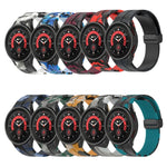 Pulseira de relógio em silicone camuflado com fecho magnético, para Samsung Galaxy Watch5 / 5 Pro / Watch 4 / 4 Classic