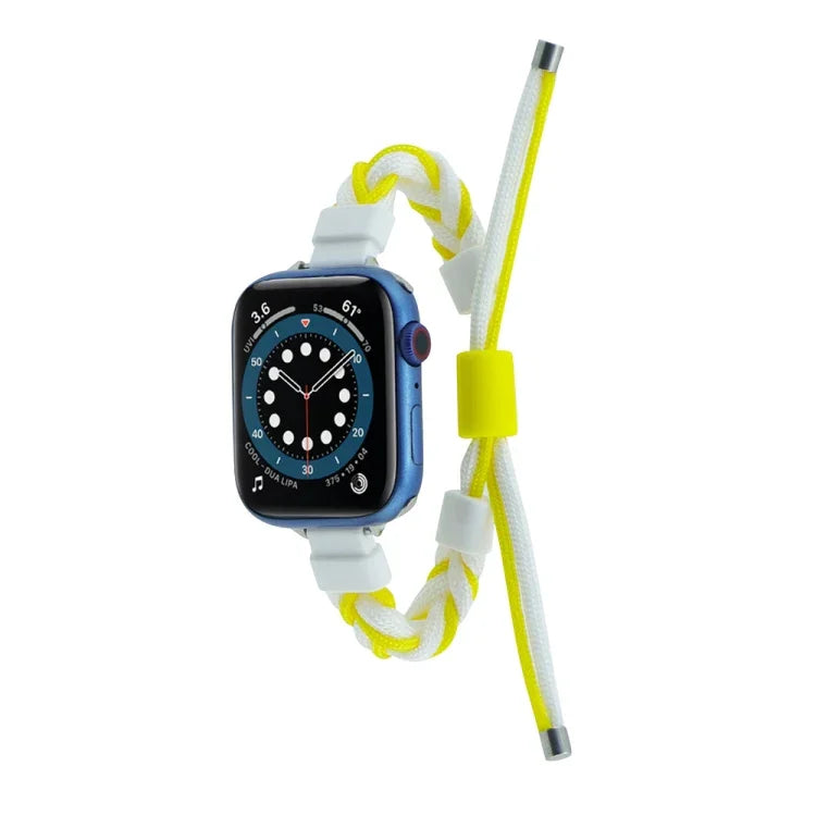 Correia de Relógio em Nylon Trançado com Corda de Silicone, Para Apple Watch 42mm, Para Apple Watch 38mm